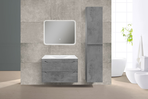 Тумба с раковиной Vincea Fine, VMC-2F800BT+ VCB-1F800W