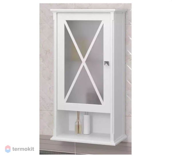 Шкаф Opadiris Палермо 46 подвесной 1 створч., цвет белый, левый, 00-00007337