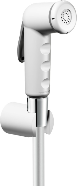AD146/52BB гигиенический ручной душ с держателем и шлангом, хром/белый