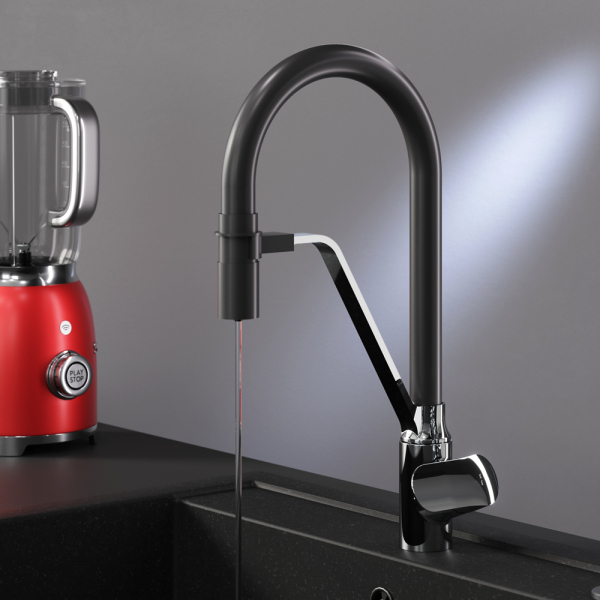 Смеситель для кухни с каналом для питьевой воды и гибким изливом AM.PM Like, F8007802