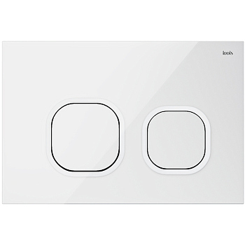 Клавиша смыва IDDIS белая Uniglass 001 (UNG01GWi77)