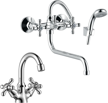 Набор смесителей Rossinka SET02-50 "2 в 1"