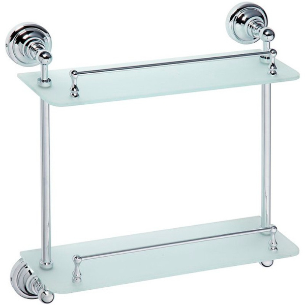 Полка стеклянная двойная