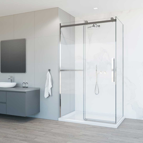 Душевой уголок Vincea Como Soft VSR-1CS9013CL, 1300*900, хром, стекло прозрачное