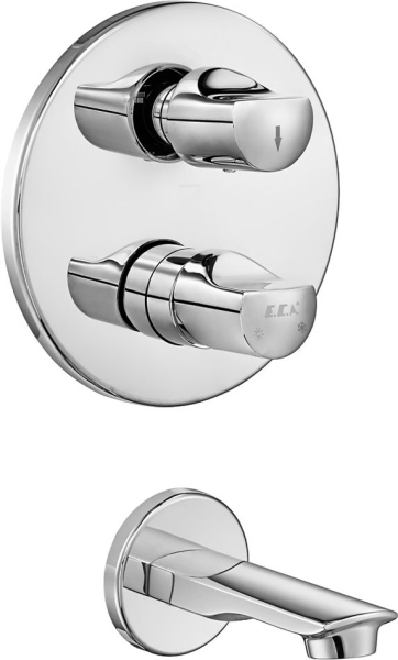Смеситель E.C.A. Myra 102101146HEX С ВНУТРЕННЕЙ ЧАСТЬЮ, для ванны с душем