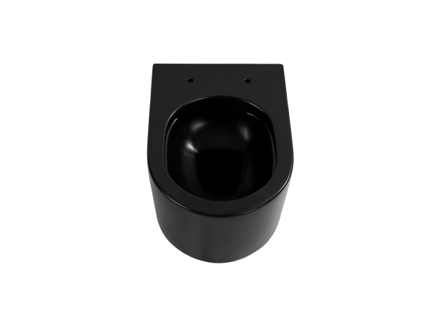 Унитаз-компакт подвесной безободковый AQUATEK МИЯ AQ2004-MB 490*370*340 мм, черный матовый