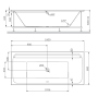 Каркас для ванны AM.PM Inspire V2.0 W52A-180-080W-R