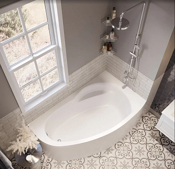 Акриловая ванна Eurolux BAGI 170x100 R+ каркас+ экран (E2017010009R+ E5170100049+ Е6017010001)