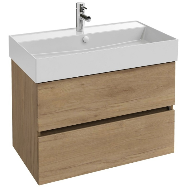 Тумба под раковину Jacob Delafon Tolbiac 80 EB2382-E75 подвесная Дуб Давос