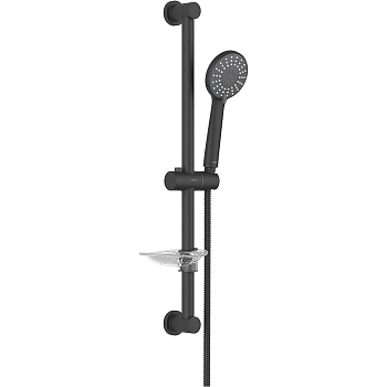 Душевой гарнитур Aquatek Бетта 3jet AQ2013MB Черный матовый