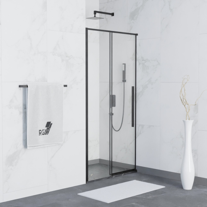 Душевая дверь RGW SV-12B, 32321214-14, Чёрный, 140*195