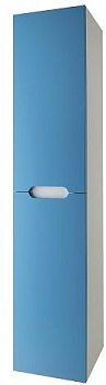 Шкаф-пенал Dreja Color 24560 правосторонний, голубой глянец