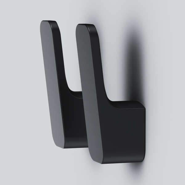 Набор Крючков для полотенец, 2 шт, черный AM.PM Func, A8F35622