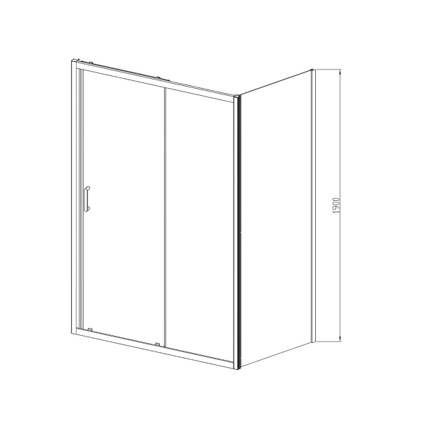 Душевой уголок Vincea Alpha VSR-3AL9015CLG, 1500*900, брашированное золото, стекло прозрачное