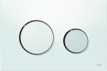 Кнопка смыва Tece Loop 9240627 белая, кнопка хром