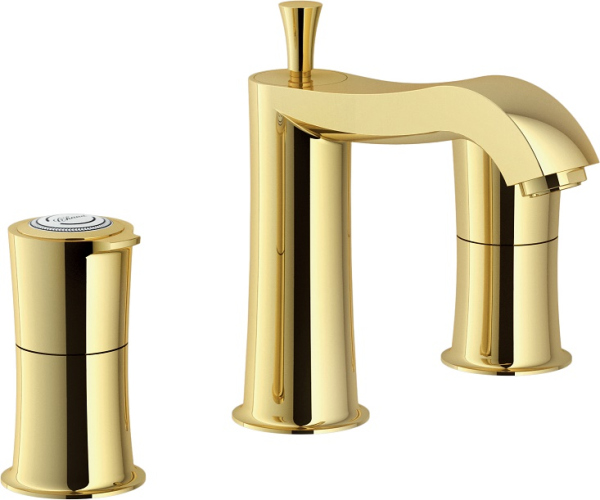 SI98211/1GDP SOFI смеситель для раковины на 3 отверстия, золото