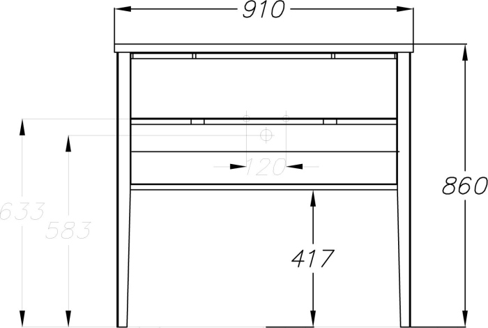 Тумба с раковиной Smile Риголетто 90