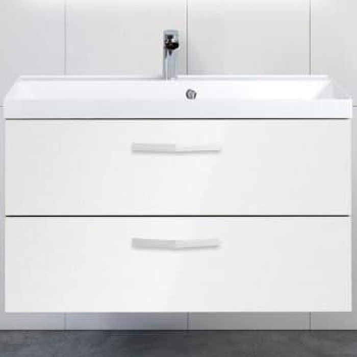 Belbagno База под раковину подвесная с двумя выкатными ящиками, AURORA-900-2C-SO-BL