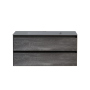 Тумба с раковиной Vincea Luka 1000 подвесная, 2 выкатных ящика soft-close, G.Stone, VMC-2L100GS+VCB-13100B