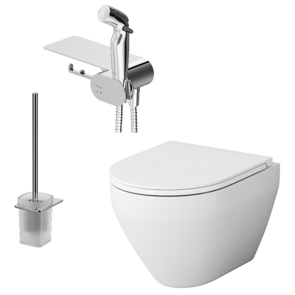 Набор подвесной унитаз с гигиеническим душем AM.PM Spirit V2.0, CK70H1003W