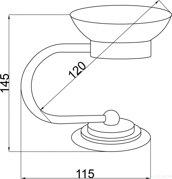 Мыльница Boheme Murano 10910-BR