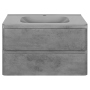Тумба с раковиной Vincea Vico 800 подвесная, 2 выкатных ящика soft close, Beton, VMC-2V800BT+VCB-2VP800W