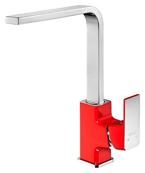 103318123EX TIERA смеситель для раковины 286, красный хром