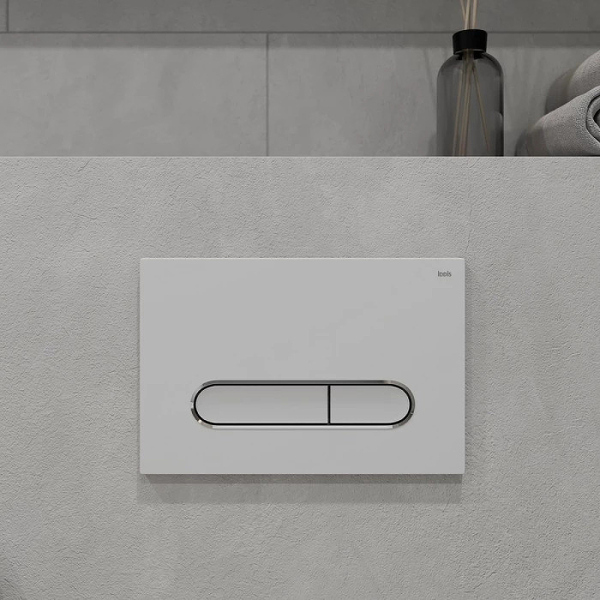 Клавиша смыва Iddis Unifix, белая (UNI01WCi77)