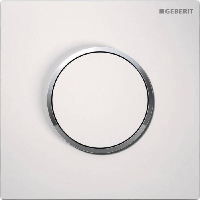 Кнопка смыва Geberit HyTouch Sigma 10 116.015.KJ.1 белая/обод глянцевый хром
