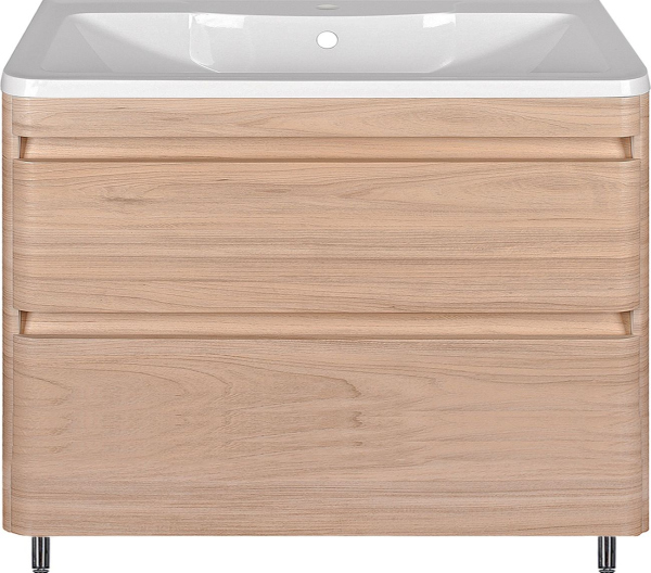 Тумба для комплекта Style Line Атлантика 90 Люкс Plus, напольная, ясень перламутр