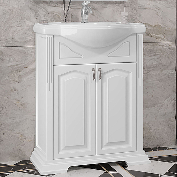 Тумба без раковины Opadiris Риспекто 65 00-00005813 Белая матовая