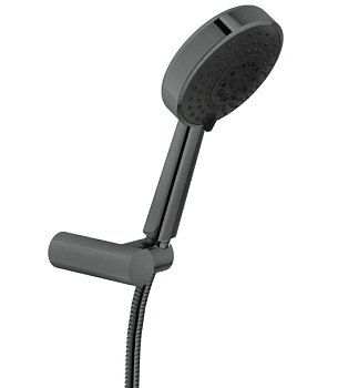 AD146/48FLP душевой набор, глянцевый черный