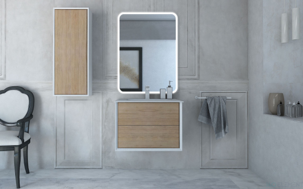 Шкаф Cezares Bellagio 40x25x100 rovere tabacco