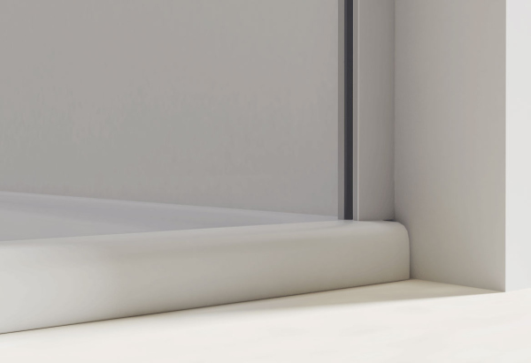 Душевая дверь Vincea Extra VDP-1E1112CGB, 1100/1200, черный, стекло тонированное