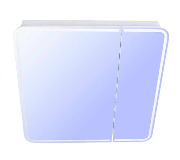 Зеркало-шкаф Style Line, "Каре 80*80" с подсветкой, сенсор на зеркале, СС-00002276