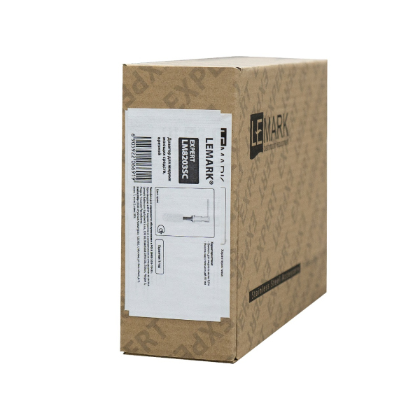 Дозатор для жидких моющих средств Lemark Expert врезной, цвет: хром (LM8203SC)