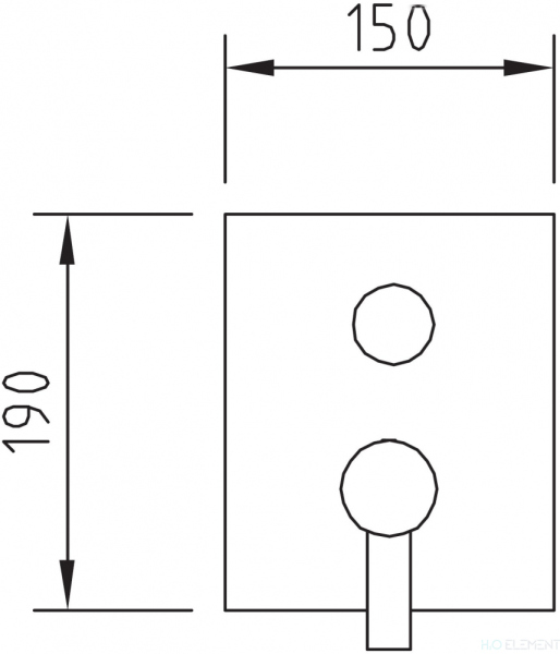Смеситель Clever Agora Xtreme 60748 для ванны с душем