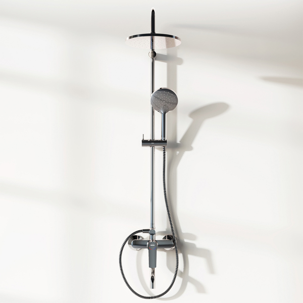 Душевая система с ванно-душевым смесителем Damixa Jupiter, 977740000