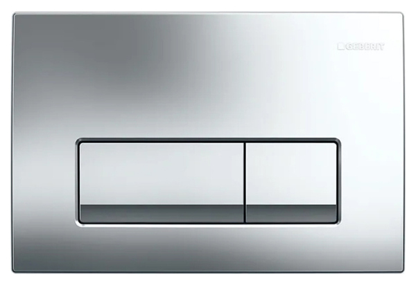 115.119.21.1 Смывная клавиша Geberit Delta50, для двойного смыва: Глянцевый хром