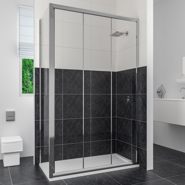 Душевой уголок RGW Classic CL-40 (1260-1310)х1000 стекло шиншилла