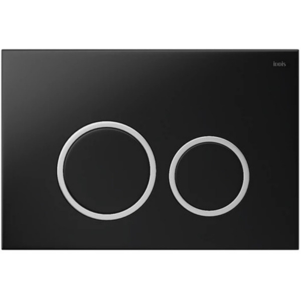 Клавиша смыва Iddis Unifix, черная (UNI03BCi77)
