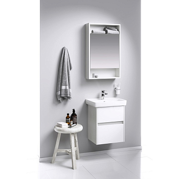 Зеркальный шкаф AQWELLA 50см., SIT0405DK