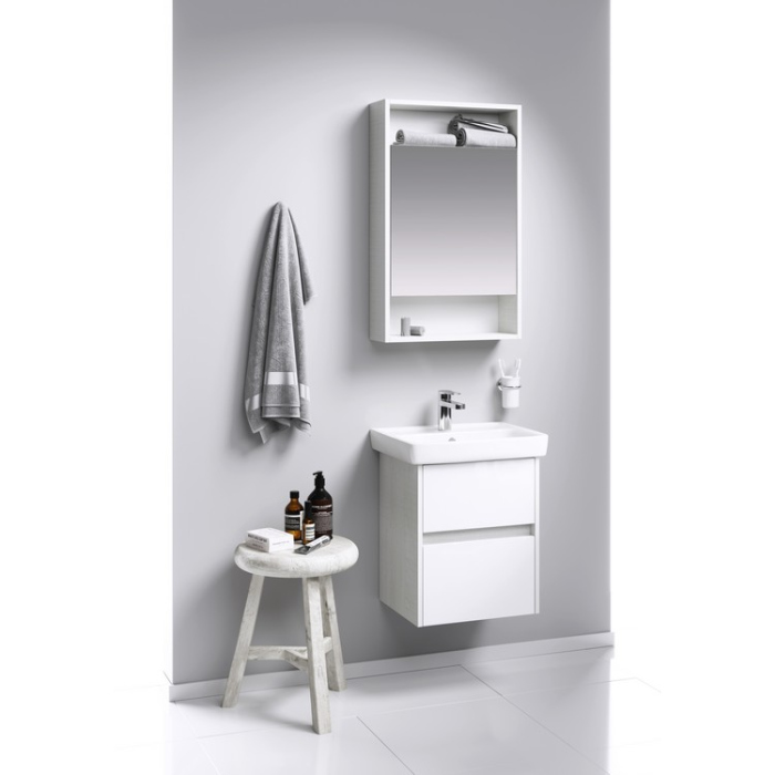 Зеркальный шкаф AQWELLA 50см., SIT0405DK