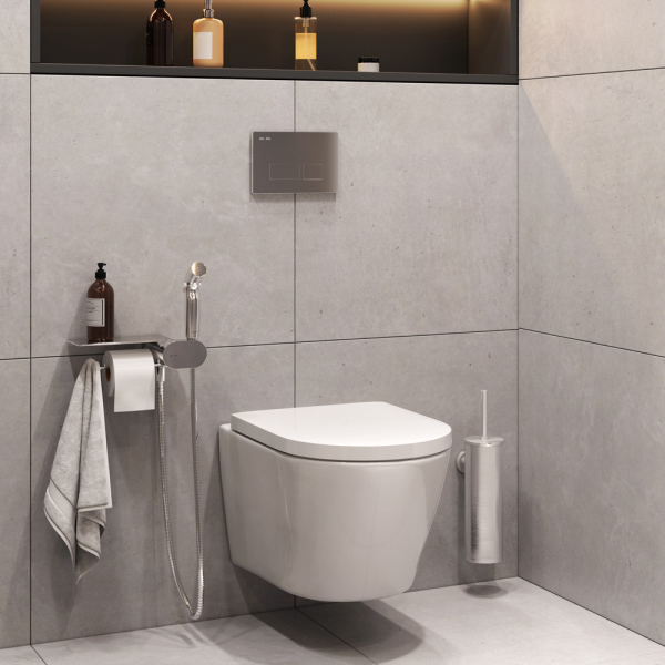 Набор подвесной унитаз с гигиеническим душем AM.PM Sense, CK74H0403W