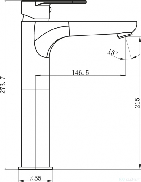 Смеситель для раковины BelBagno Loyd LOY-LMC-CRM