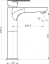 Смеситель для раковины BelBagno Loyd LOY-LMC-CRM