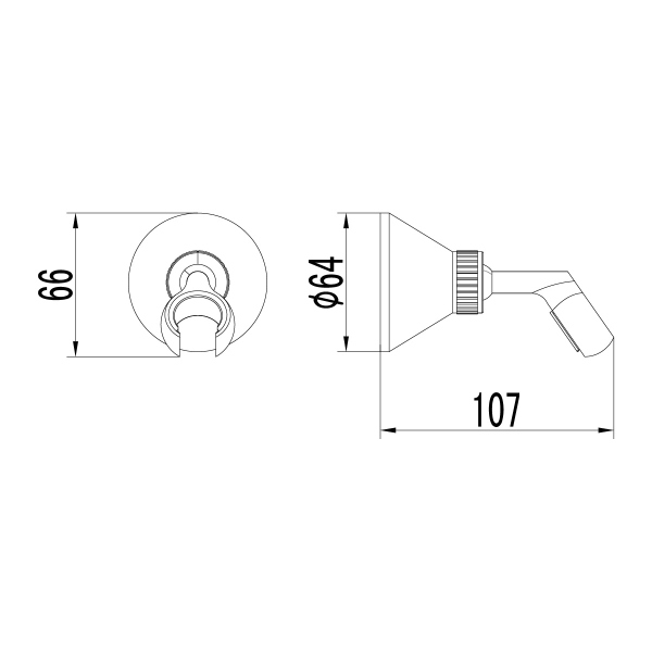 Крепление настенное Lemark поворотоное для лейки (LM8008B)