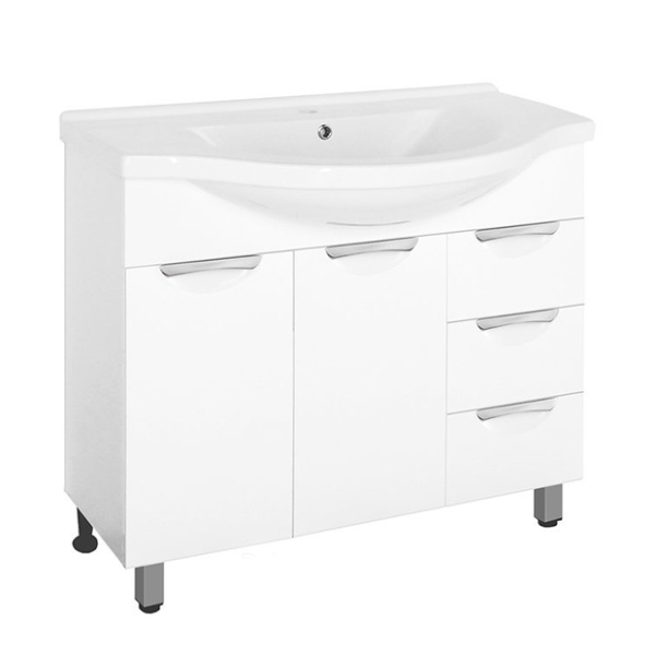 Тумба для комплекта Style Line Жасмин 100 белая