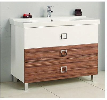 Тумба под раковину Акватон Стамбул 1A127301ST560, цвет Белый, эбони темный