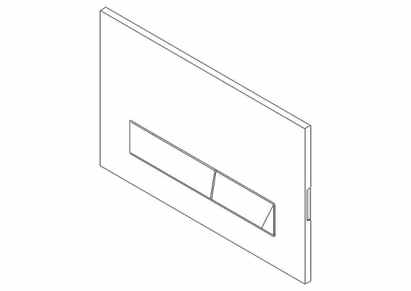 Кнопка смыва BelBagno MARMI, цвет-хром матовый, BB011-MR-CHROME.M